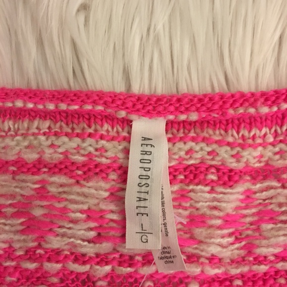 NWT | Aeropostale | sweater | pink & white - Picture 4 of 14